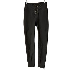 Weworewhat Lace-up leggings black medium